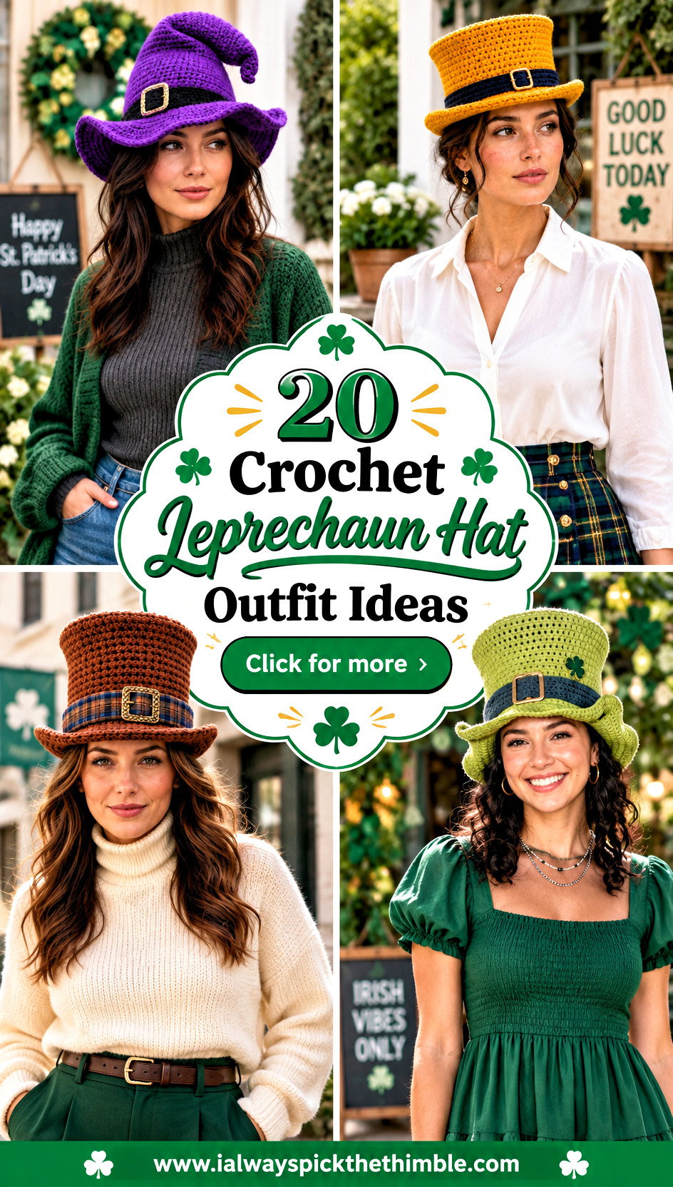 20 Crochet Leprechaun Hat Outfit Ideas for St. Patricks Day - 20 Crochet Leprechaun Hat Outfit Ideas for St. Patrick’s Day