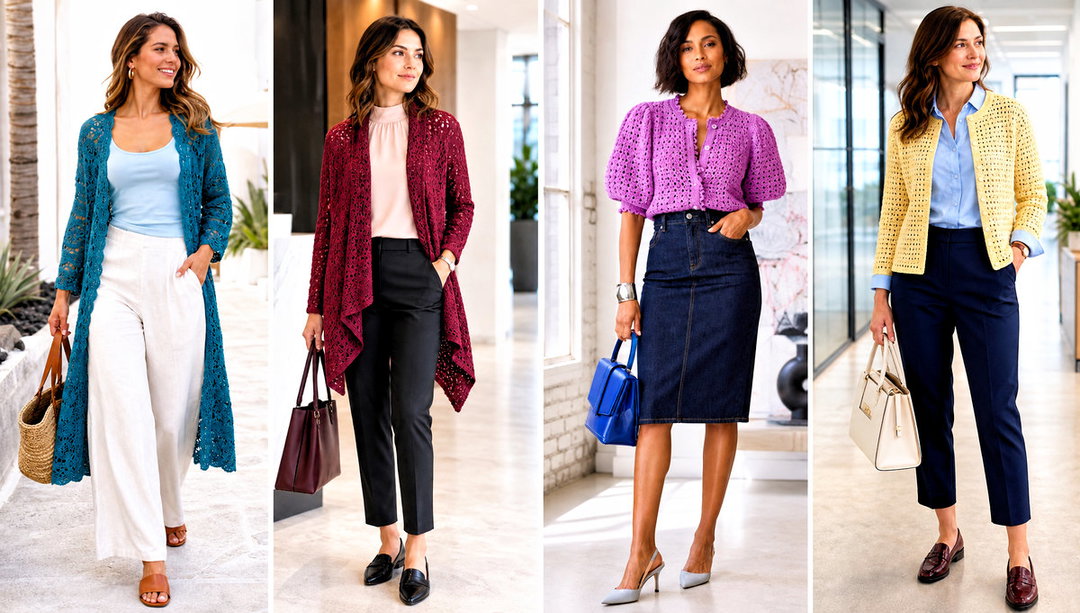 20 Crochet Lightweight Cardigan Outfit Ideas for Spring