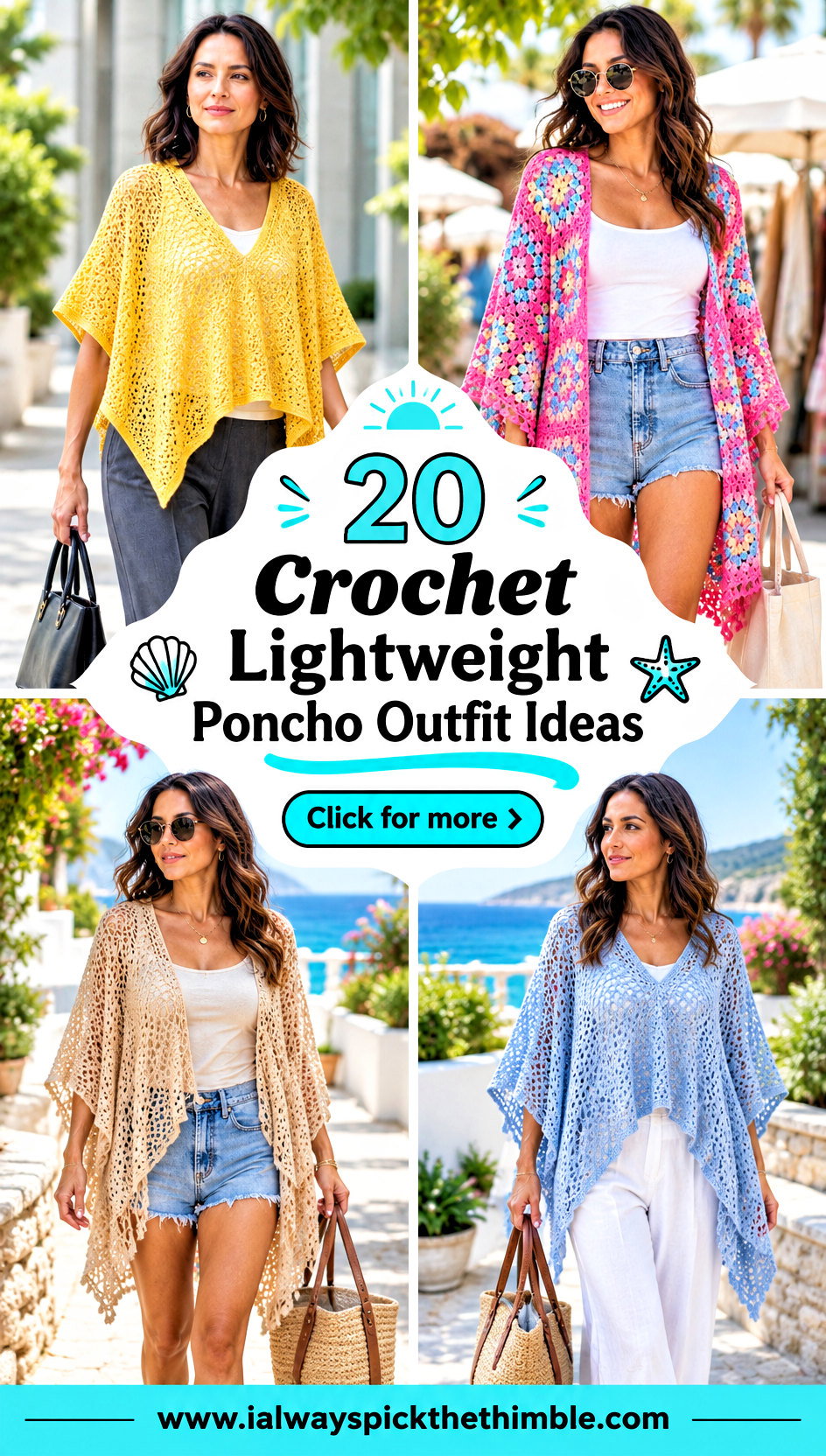 20 Crochet Lightweight Poncho Outfit Ideas for Breezy Days - 20 Crochet Lightweight Poncho Outfit Ideas for Breezy Days