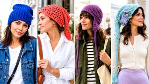 20 Crochet Long Hat Outfit Ideas for Playful Winter Looks