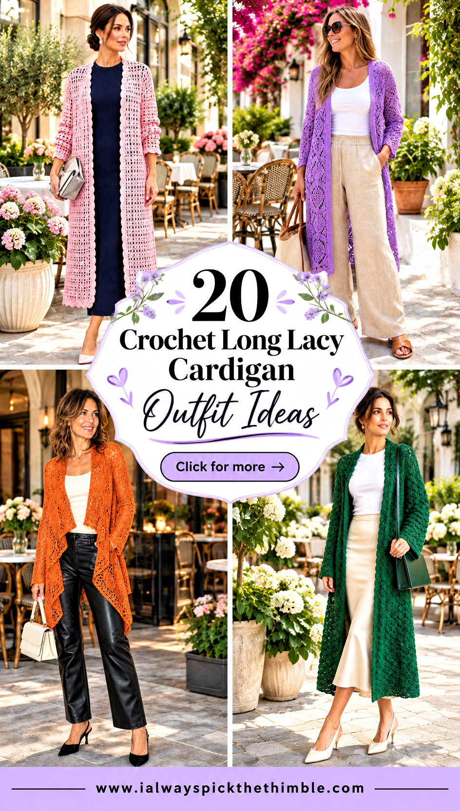20 Crochet Long Lacy Cardigan Outfit Ideas for Brunch Days - 20 Crochet Long Lacy Cardigan Outfit Ideas for Brunch Days