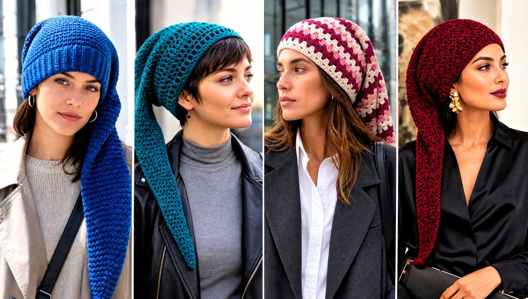 20 Crochet Long Stocking Cap Outfit Ideas for Cozy Walks