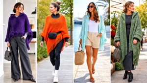 20 Crochet Lori Poncho Outfit Ideas for Relaxed Weekends