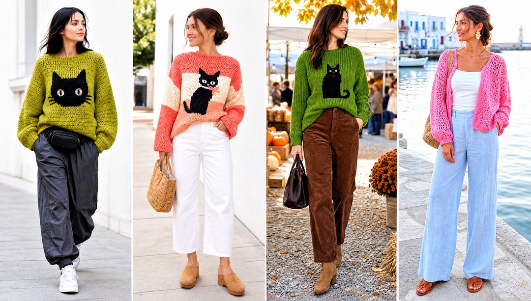 20 Crochet Marceline Sweater Outfit Ideas for Edgy Looks