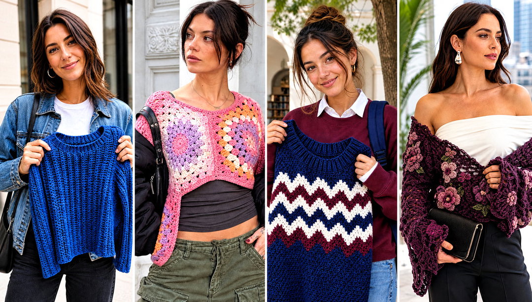 20 Crochet Mason Jar Sweater Outfit Ideas for Picnic Style