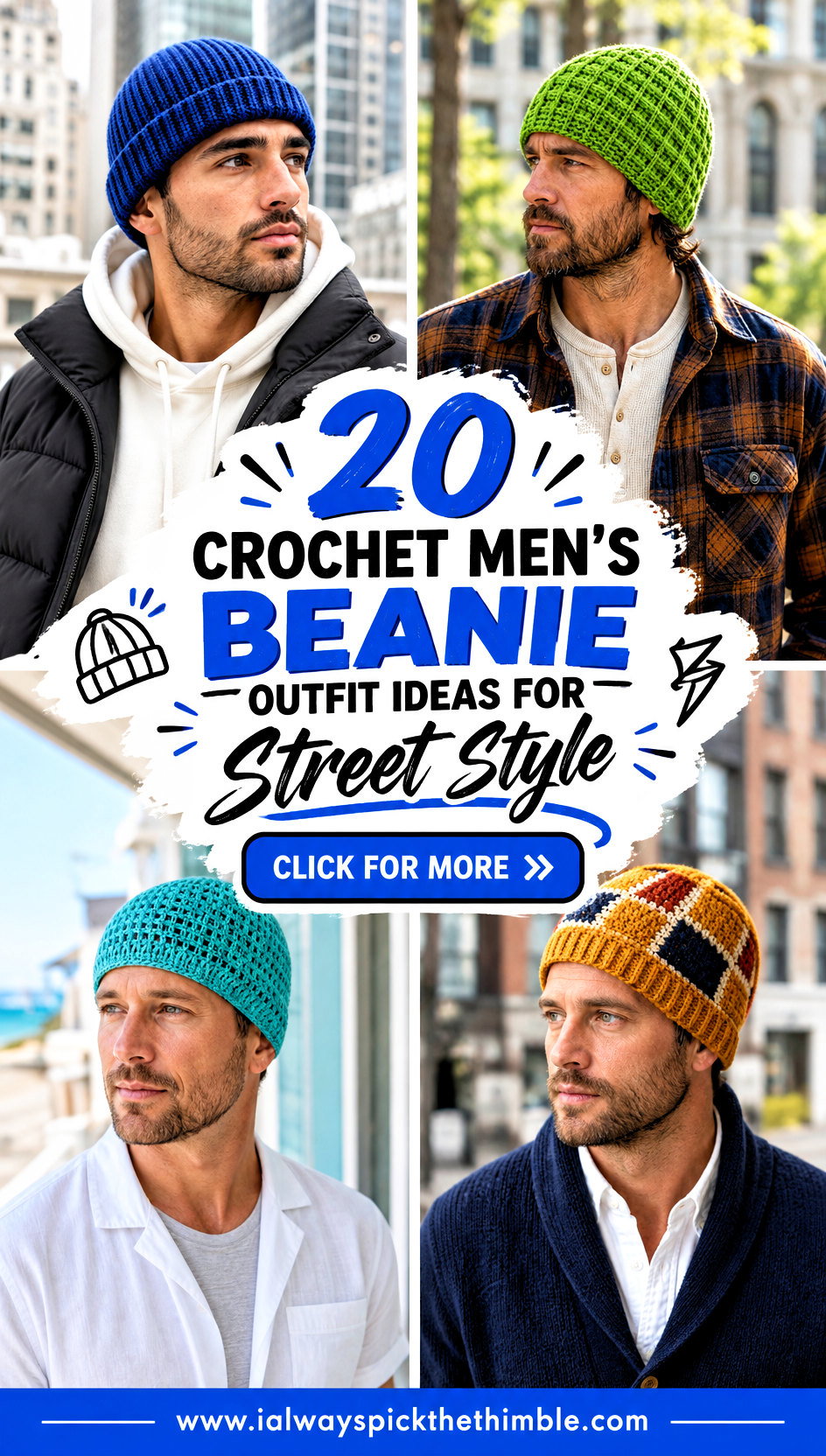 20 Crochet Mens Beanie Outfit Ideas for Street Style - 20 Crochet Men’s Beanie Outfit Ideas for Street Style