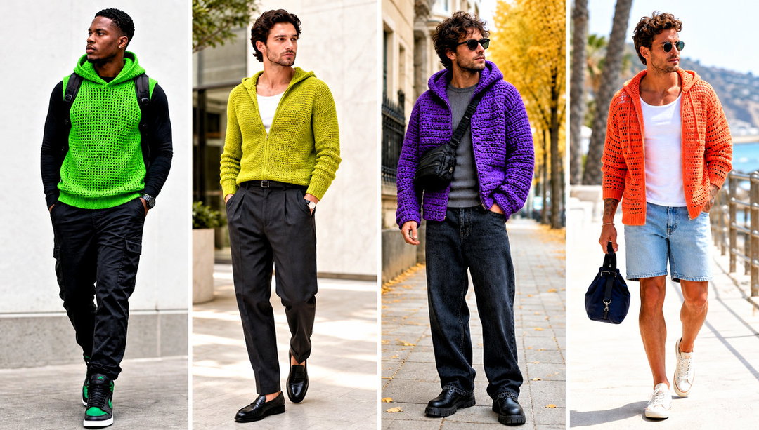 20 Crochet Mens Hoodie Outfit Ideas for Laid-Back Days