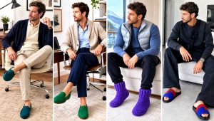 20 Crochet Men’s Slippers Outfit Ideas for Cozy Nights