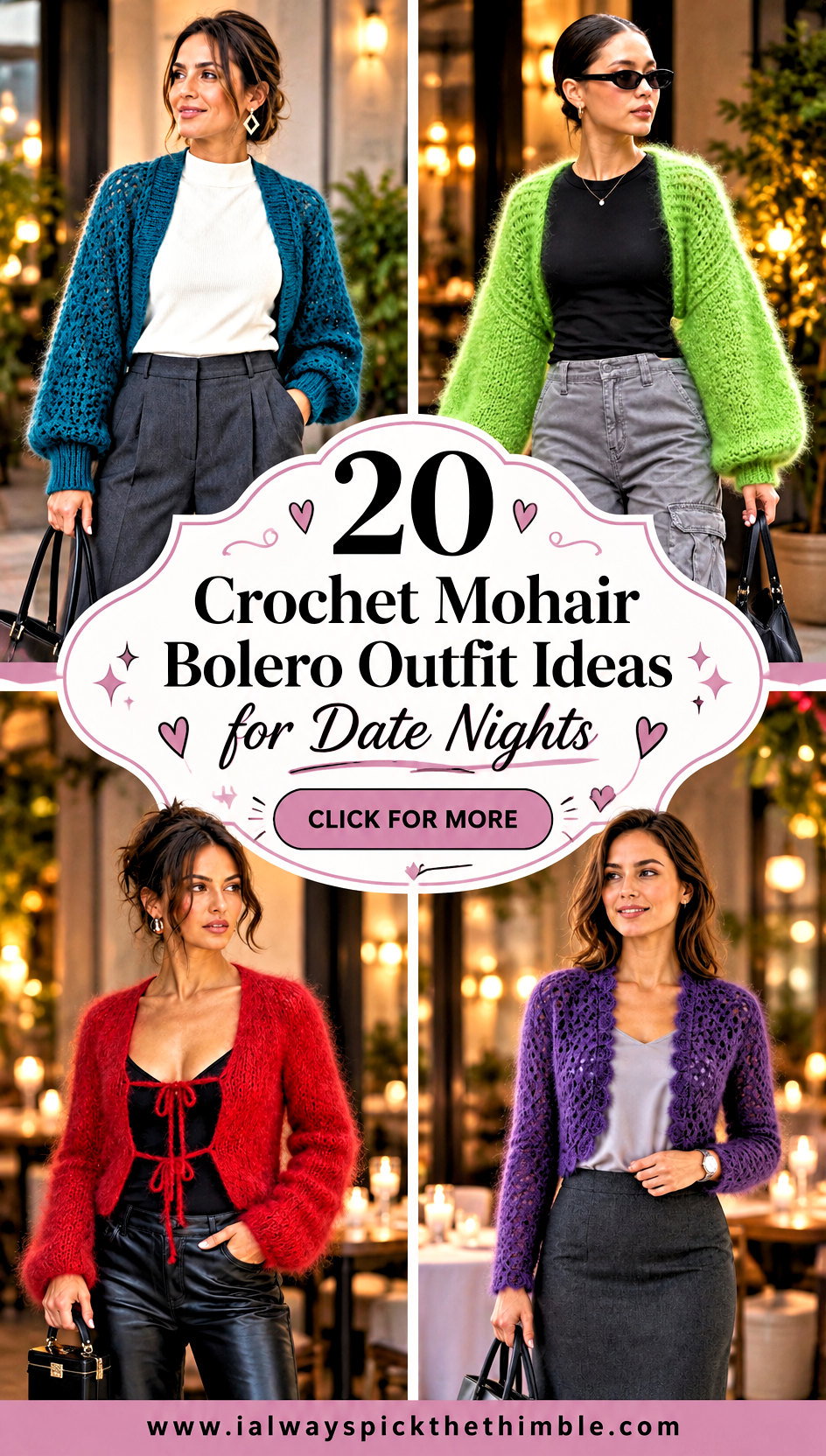 20 Crochet Mohair Bolero Outfit Ideas for Date Nights - 20 Crochet Mohair Bolero Outfit Ideas for Date Nights