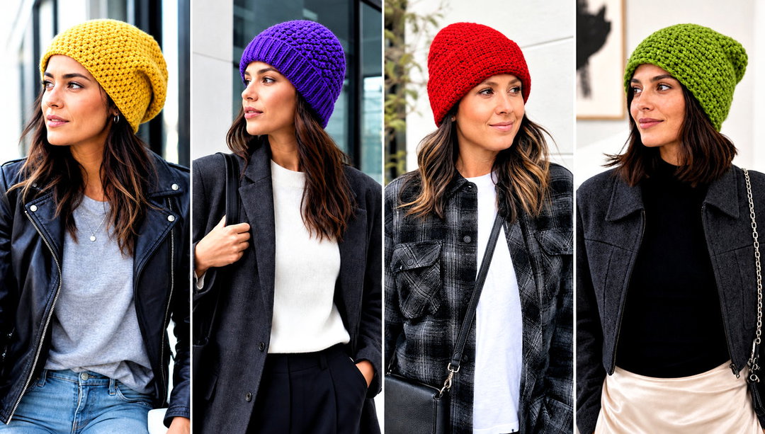 20 Crochet Moss Stitch Beanie Outfit Ideas for Casual Days