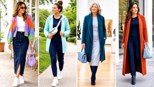 20 Crochet Moss Stitch Cardigan Outfit Ideas for Cool Days