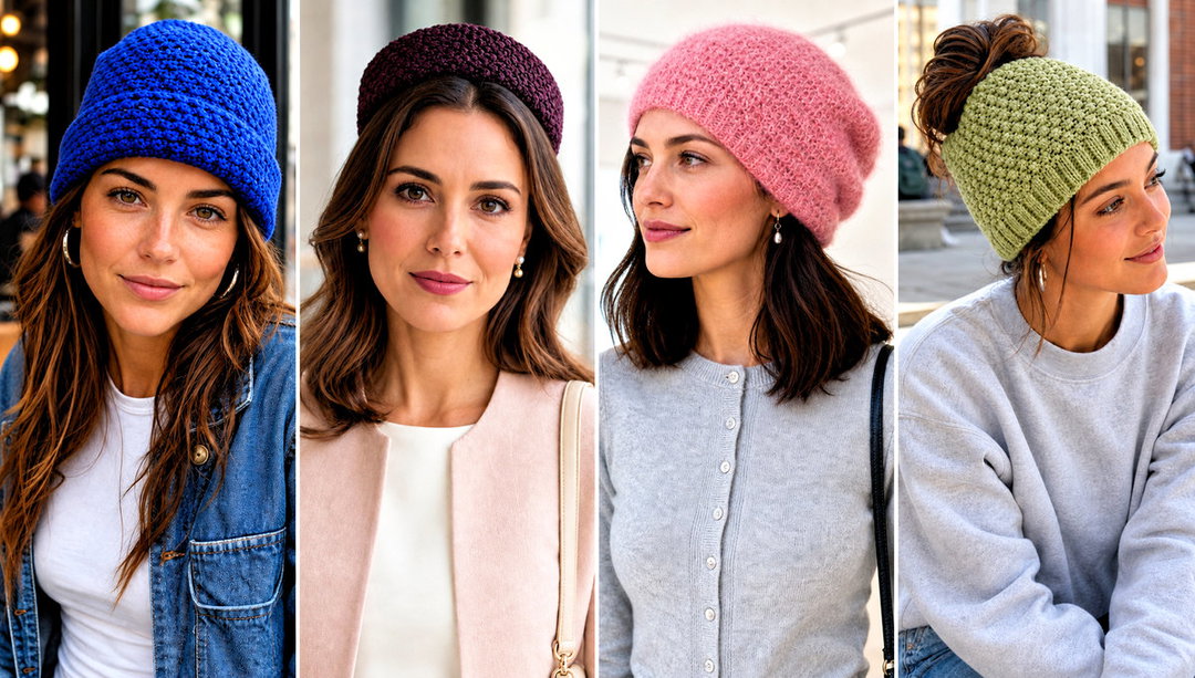 20 Crochet Moss Stitch Hat Outfit Ideas for Weekend Wear