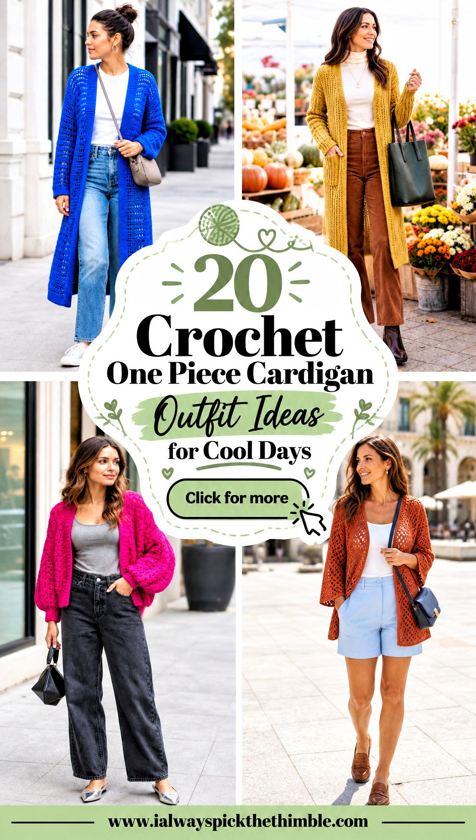 20 Crochet One Piece Cardigan Outfit Ideas for Cool Days - 20 Crochet One Piece Cardigan Outfit Ideas for Cool Days
