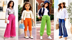 20 Crochet Pants for Dolls Outfit Ideas for Tiny Wardrobes