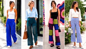 20 Crochet Pants for Women Outfit Ideas for Vacation Days