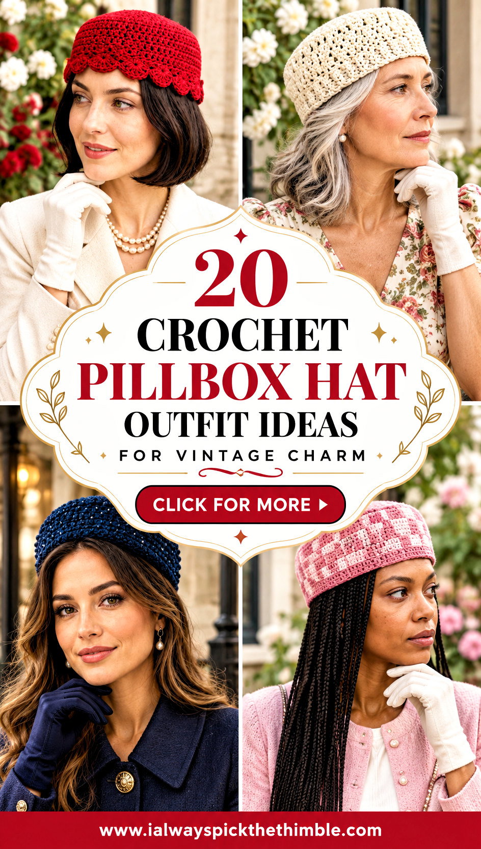 20 Crochet Pillbox Hat Outfit Ideas for Vintage Charm - 20 Crochet Pillbox Hat Outfit Ideas for Vintage Charm