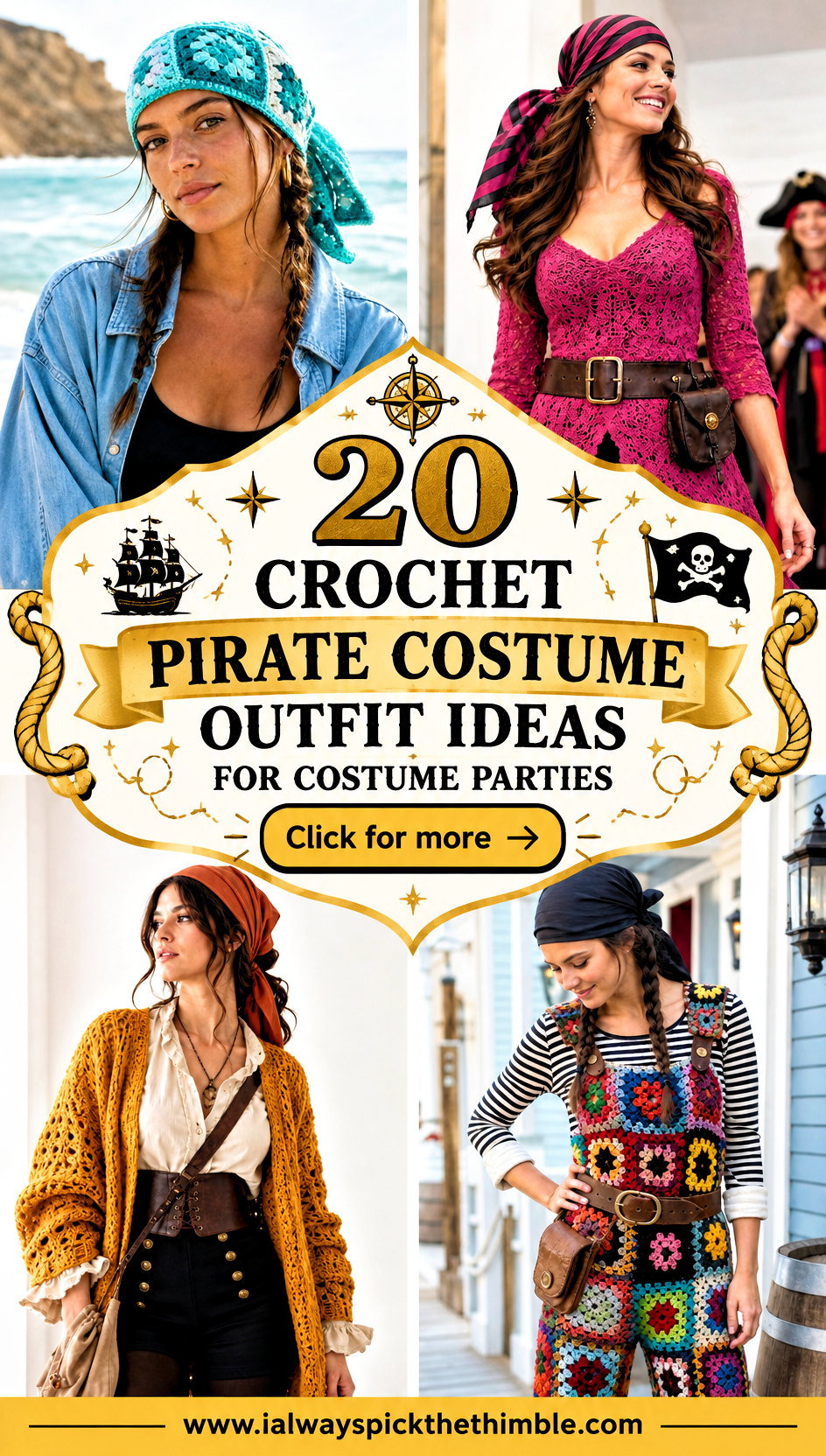 20 Crochet Pirate Costume Outfit Ideas for Costume Parties - 20 Crochet Pirate Costume Outfit Ideas for Costume Parties
