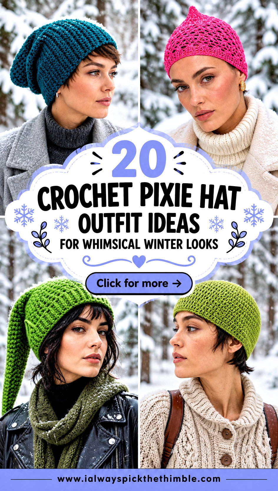20 Crochet Pixie Hat Outfit Ideas for Whimsical Winter Looks - 20 Crochet Pixie Hat Outfit Ideas for Whimsical Winter Looks
