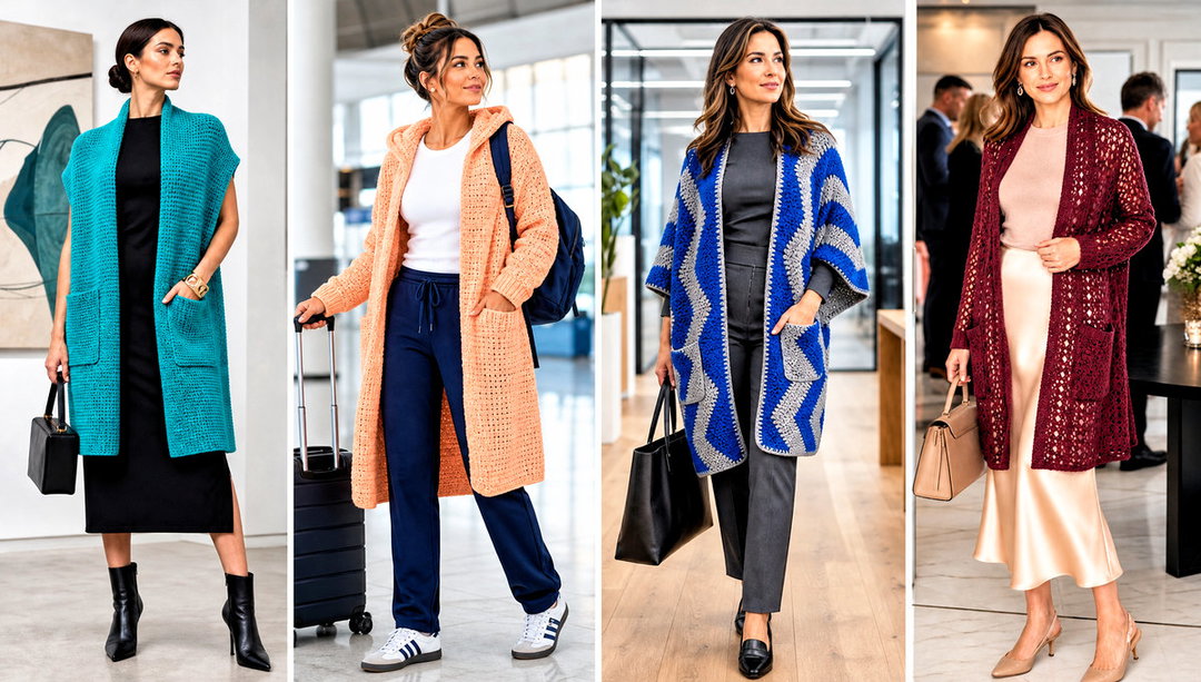 20 Crochet Pocket Wrap Outfit Ideas for Relaxed Weekends