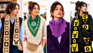 20 Crochet Pokemon Scarf Outfit Ideas for Colorful Cold Days