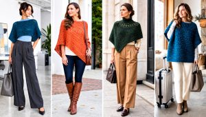 20 Crochet Poncho Top Outfit Ideas for Breezy Summer Days