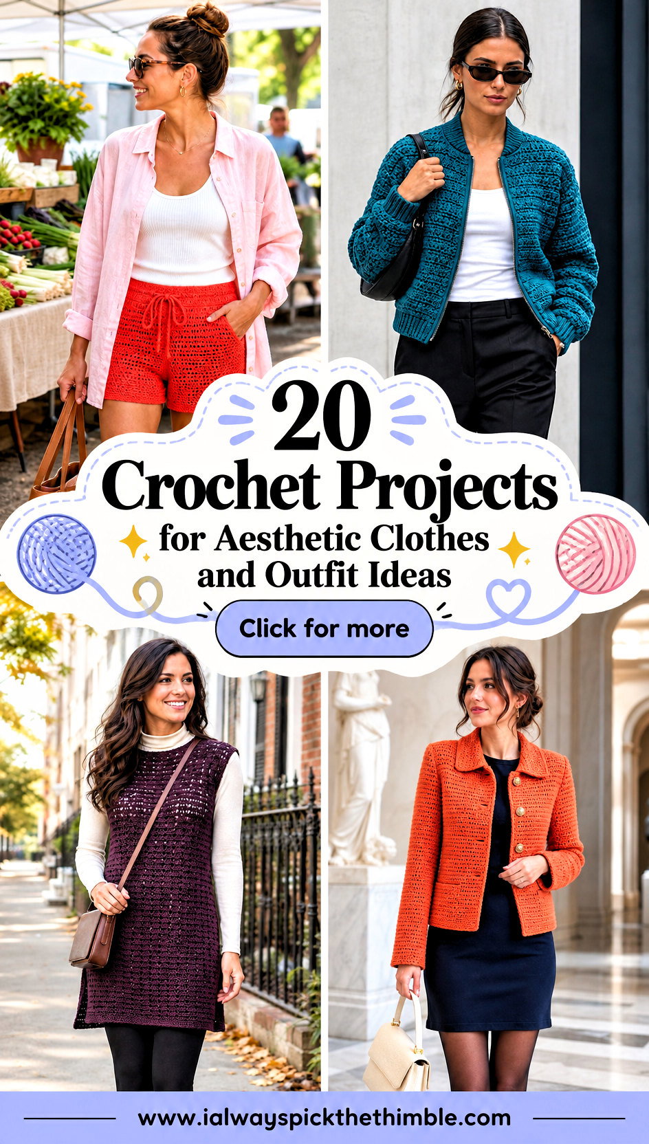 20 Crochet Projects for Aesthetic Clothes and Outfit Ideas - 20 Crochet Projects for Aesthetic Clothes and Outfit Ideas