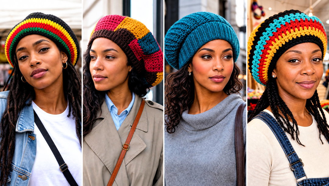 20 Crochet Rasta Tam Hat Outfit Ideas for Casual Outings