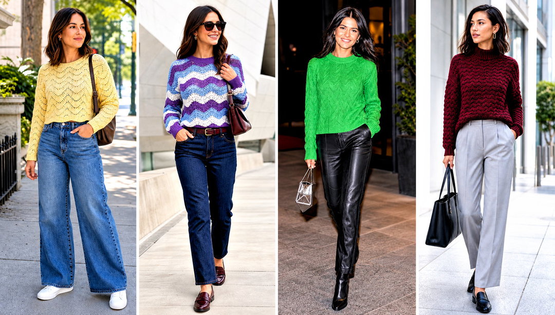 20 Crochet Ripple Stitch Sweater Outfit Ideas for Fall