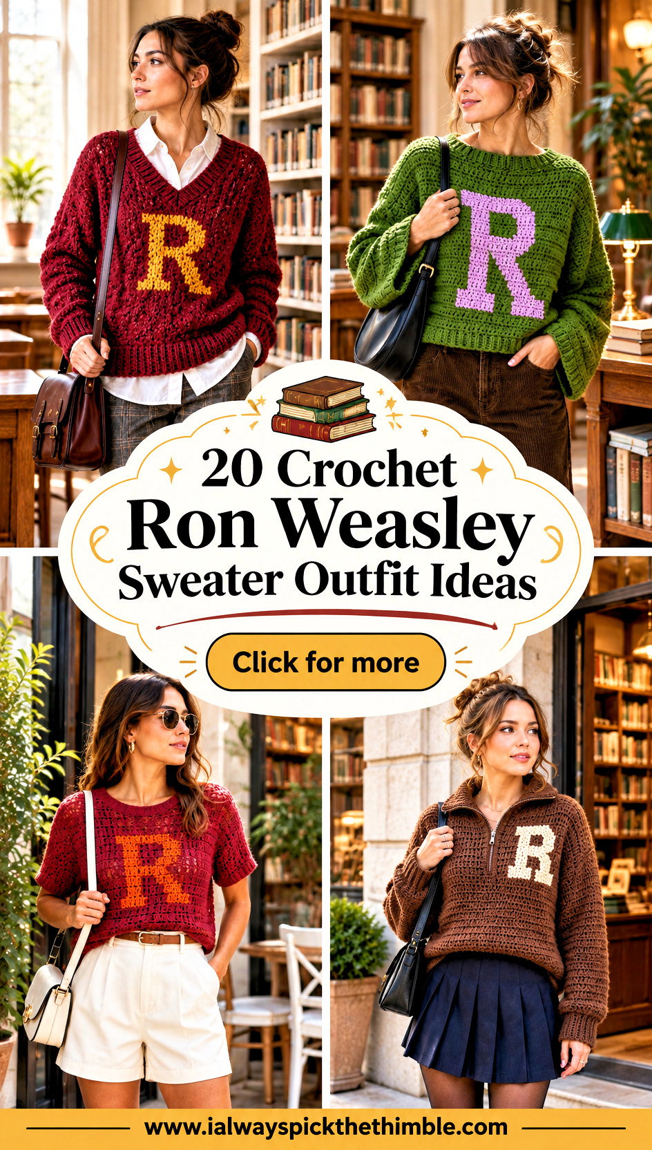 20 Crochet Ron Weasley Sweater Outfit Ideas for Fans - 20 Crochet Ron Weasley Sweater Outfit Ideas for Fans