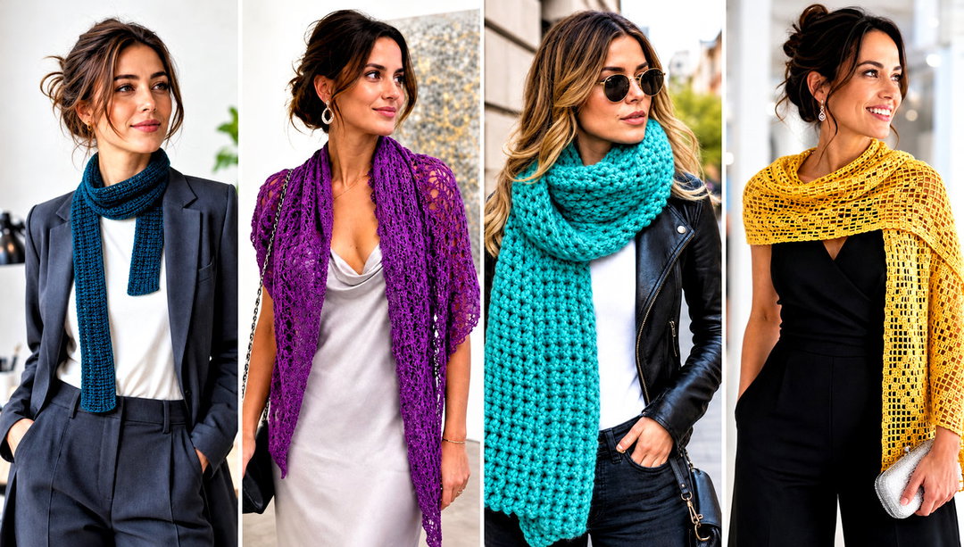 20 Crochet Scarf Design Ideas for Texture and Color