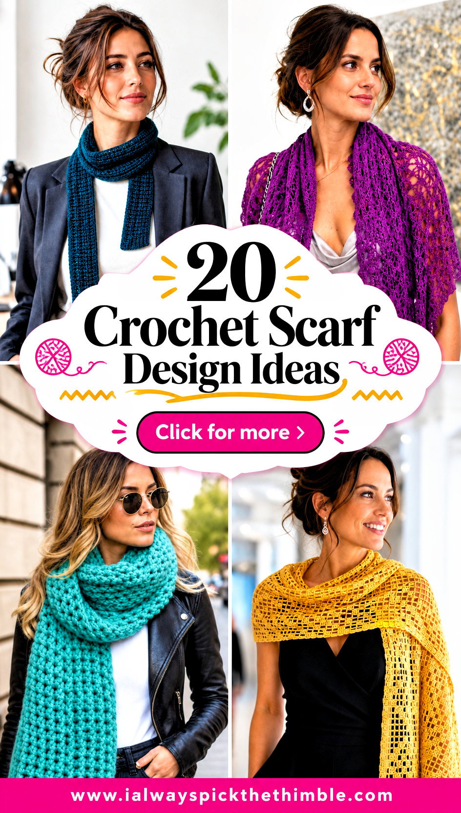 20 Crochet Scarf Design Ideas for Texture and Color - 20 Crochet Scarf Design Ideas for Texture and Color
