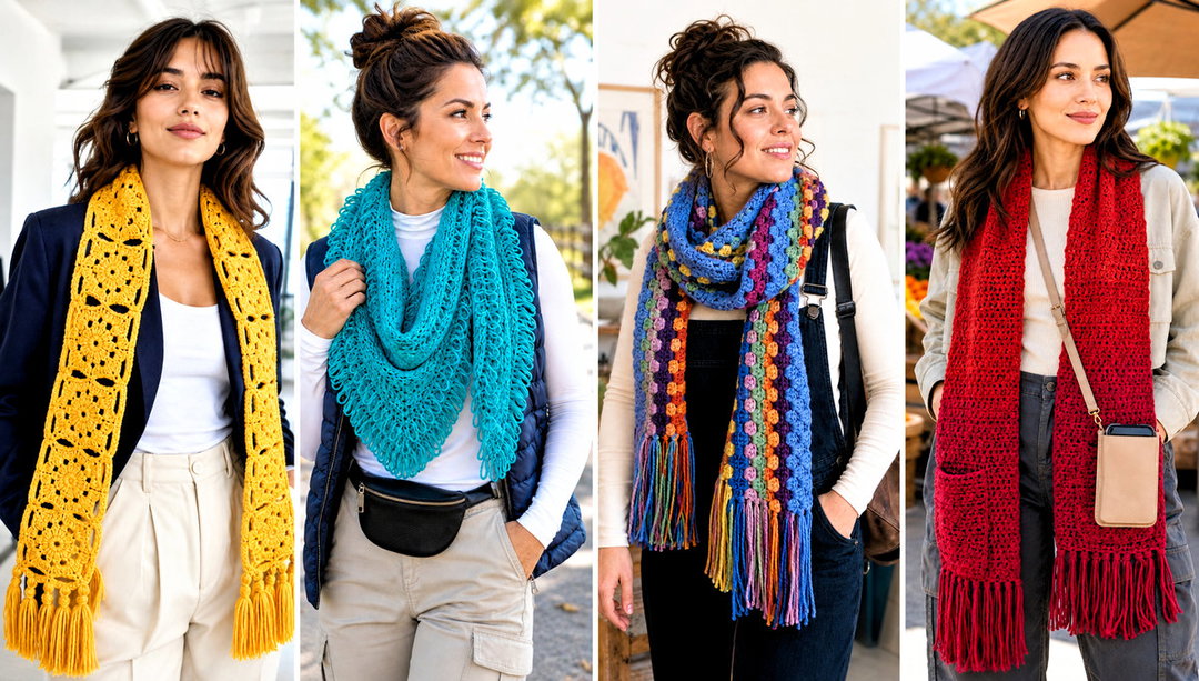 20 Crochet Scarf Fringe Ideas for a Fresh Handmade Finish