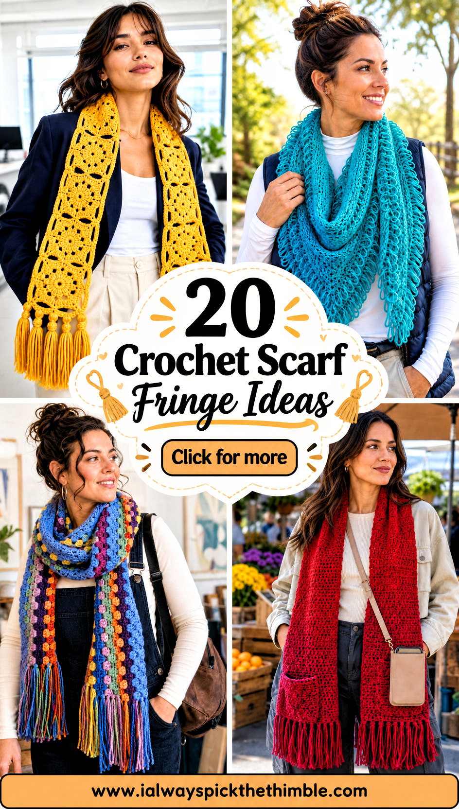 20 Crochet Scarf Fringe Ideas for a Fresh Handmade Finish - 20 Crochet Scarf Fringe Ideas for a Fresh Handmade Finish