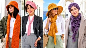 20 Crochet Scarf Hat Combo Outfit Ideas for Matching Layers