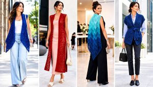 20 Crochet Shawl Vest Outfit Ideas for Breezy Evenings