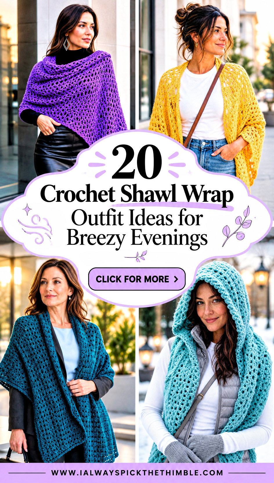 20 Crochet Shawl Wrap Outfit Ideas for Breezy Evenings - 20 Crochet Shawl Wrap Outfit Ideas for Breezy Evenings