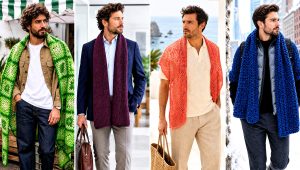 20 Crochet Shawl for Men Outfit Ideas for Relaxed Style