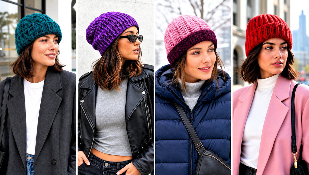 20 Crochet Short Row Beanie Outfit Ideas for Cold Days