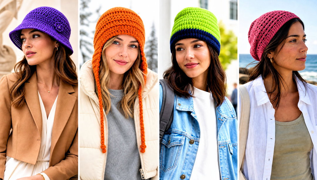20 Crochet Short Rows Hat Outfit Ideas for Cozy Weekends