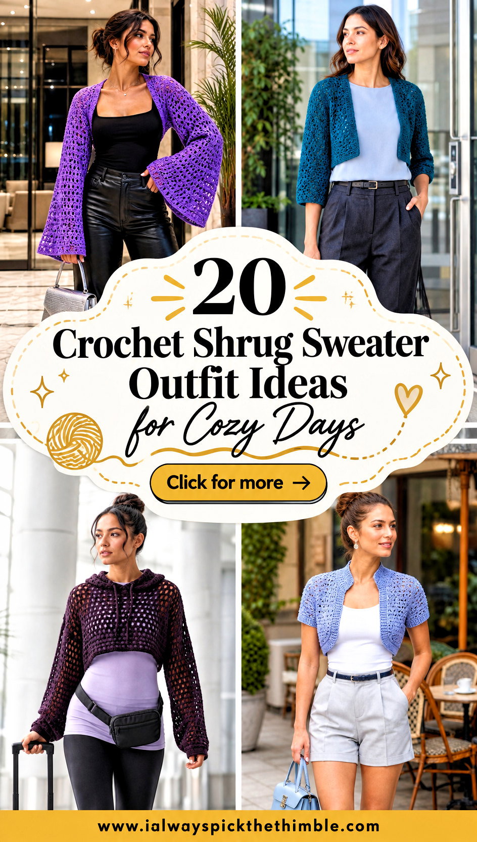 20 Crochet Shrug Sweater Outfit Ideas for Cozy Days - 20 Crochet Shrug Sweater Outfit Ideas for Cozy Days