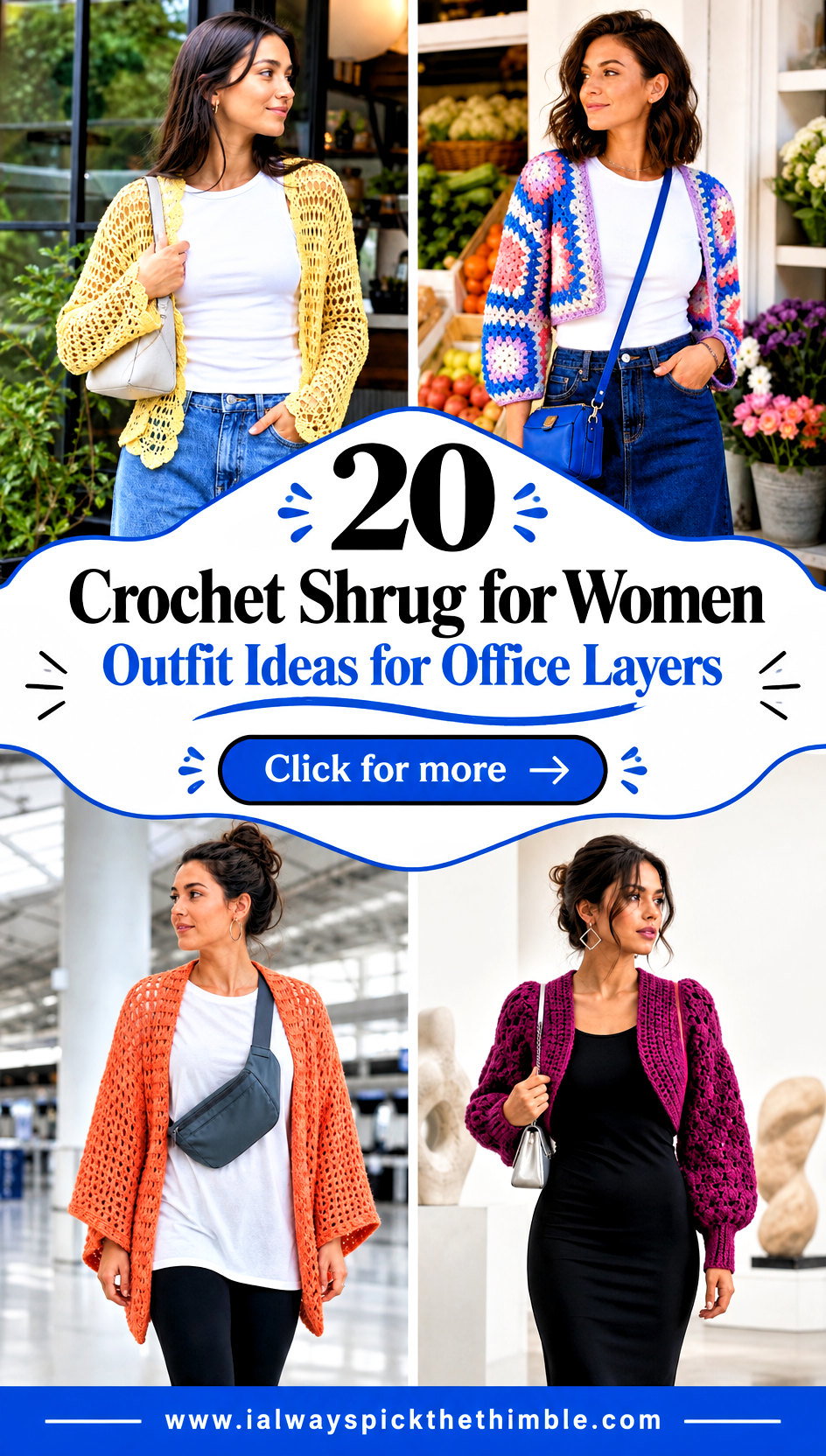 20 Crochet Shrug for Women Outfit Ideas for Office Layers - 20 Crochet Shrug for Women Outfit Ideas for Office Layers