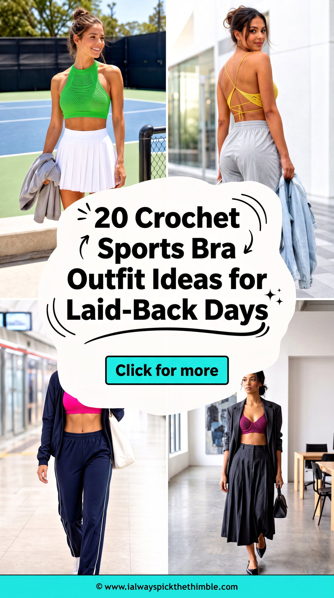 20 Crochet Sports Bra Outfit Ideas for Laid-Back Days - 20 Crochet Sports Bra Outfit Ideas for Laid-Back Days