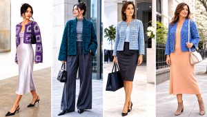 20 Crochet Square Jacket Outfit Ideas for Retro Style