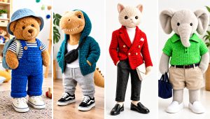 20 Crochet Stuffie Clothes and Outfit Ideas for Tiny Toys