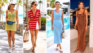 20 Crochet Summer Beach Dresses Outfit Ideas for Sunny Days
