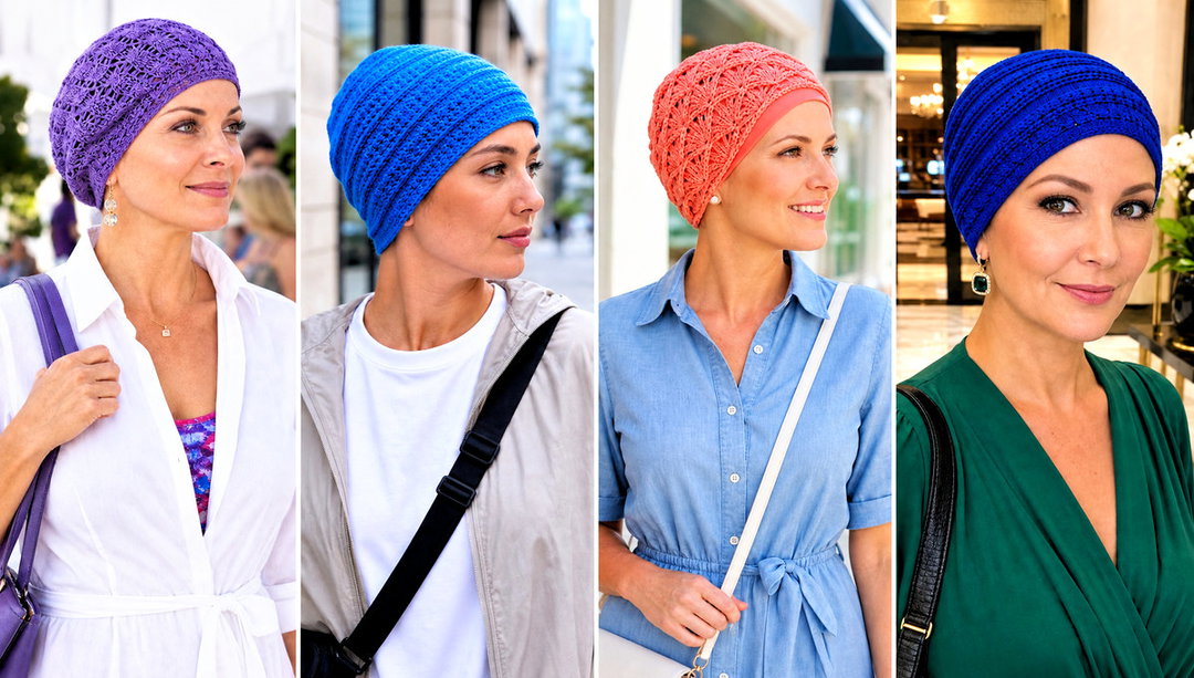 20 Crochet Summer Chemo Caps Outfit Ideas for Soft Style