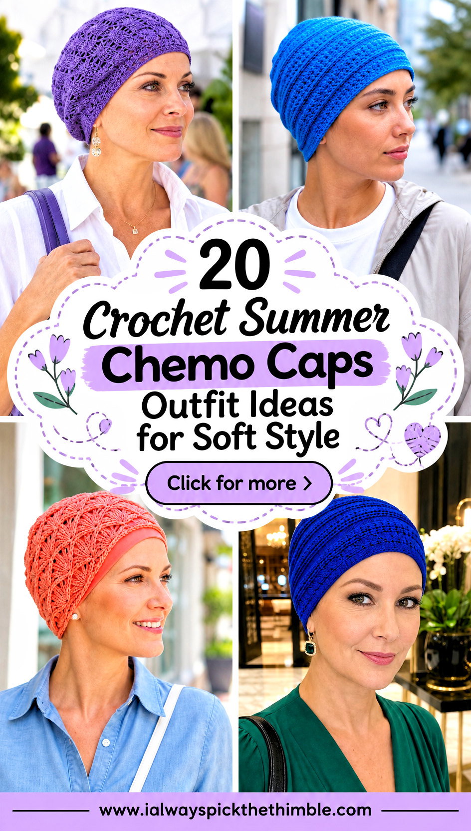 20 Crochet Summer Chemo Caps Outfit Ideas for Soft Style - 20 Crochet Summer Chemo Caps Outfit Ideas for Soft Style