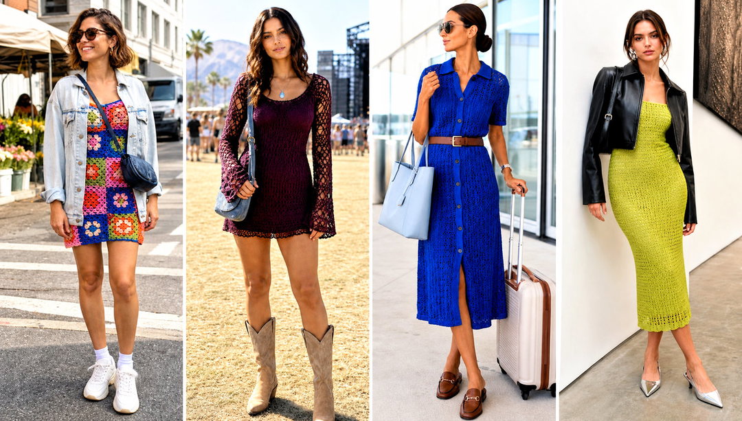 20 Crochet Summer Dresses Outfit Ideas for Weekend Plans