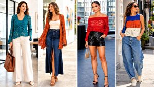 20 Crochet Summer Jumper Outfit Ideas for Cool Evenings