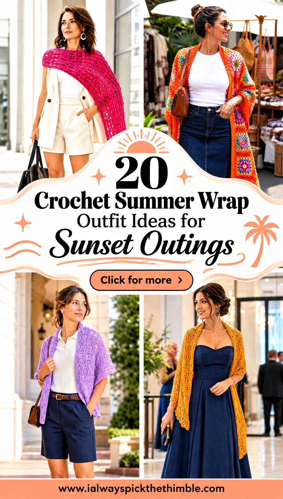 20 Crochet Summer Wrap Outfit Ideas for Sunset Outings - 20 Crochet Summer Wrap Outfit Ideas for Sunset Outings